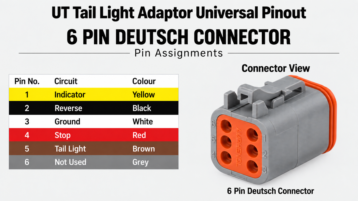 UT Blindspot/Crosstraffic/Tailight Replacement Harness (WH418)